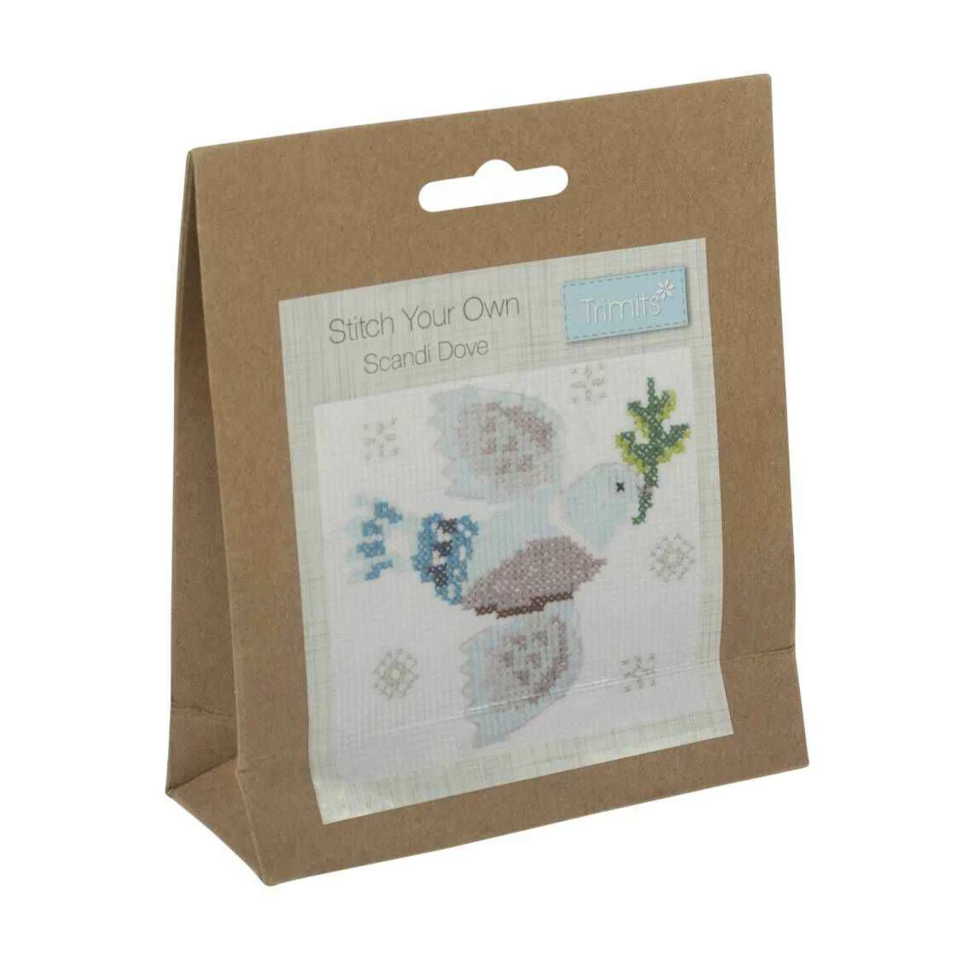 Trimits Scandi Dove Counted Cross Stitch Kit 13Cm X 13Cm-Hobbycraft Store
