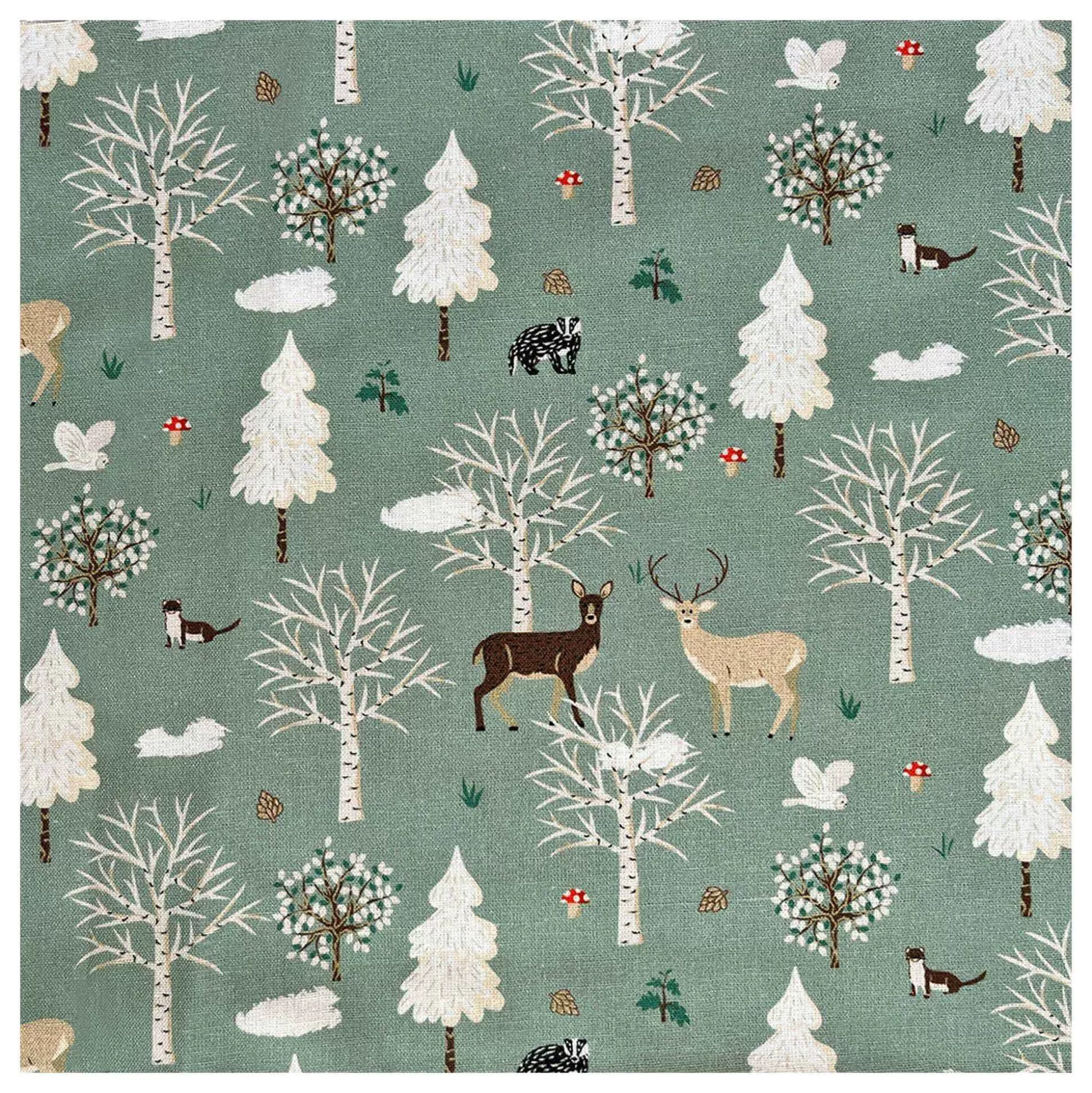 Twilight Winter Frosty Morning Cotton Fabric By The Metre-Hobbycraft Best