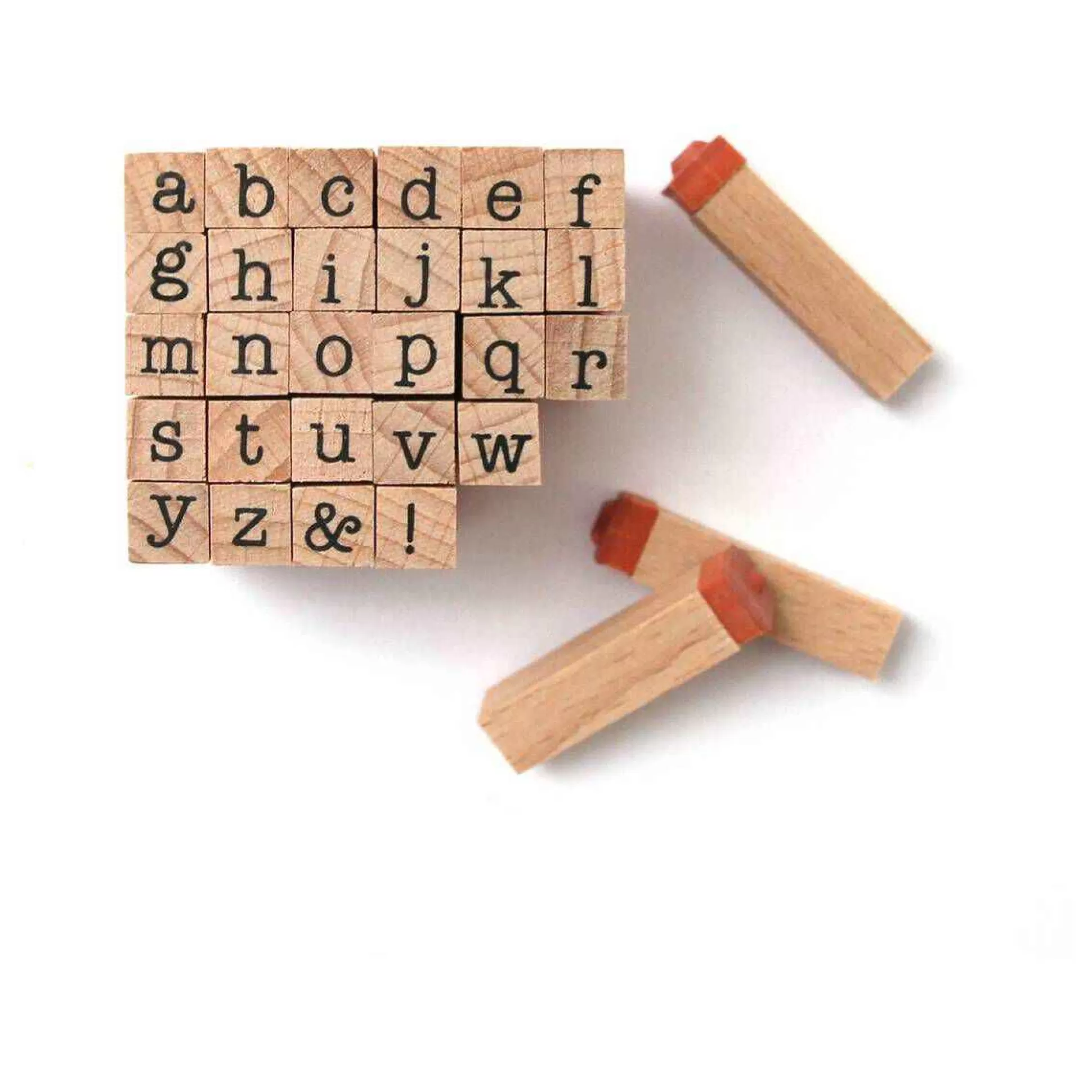 Typewriter Mini Alphabet Wooden Stamp Set 30 Pieces-Hobbycraft Discount