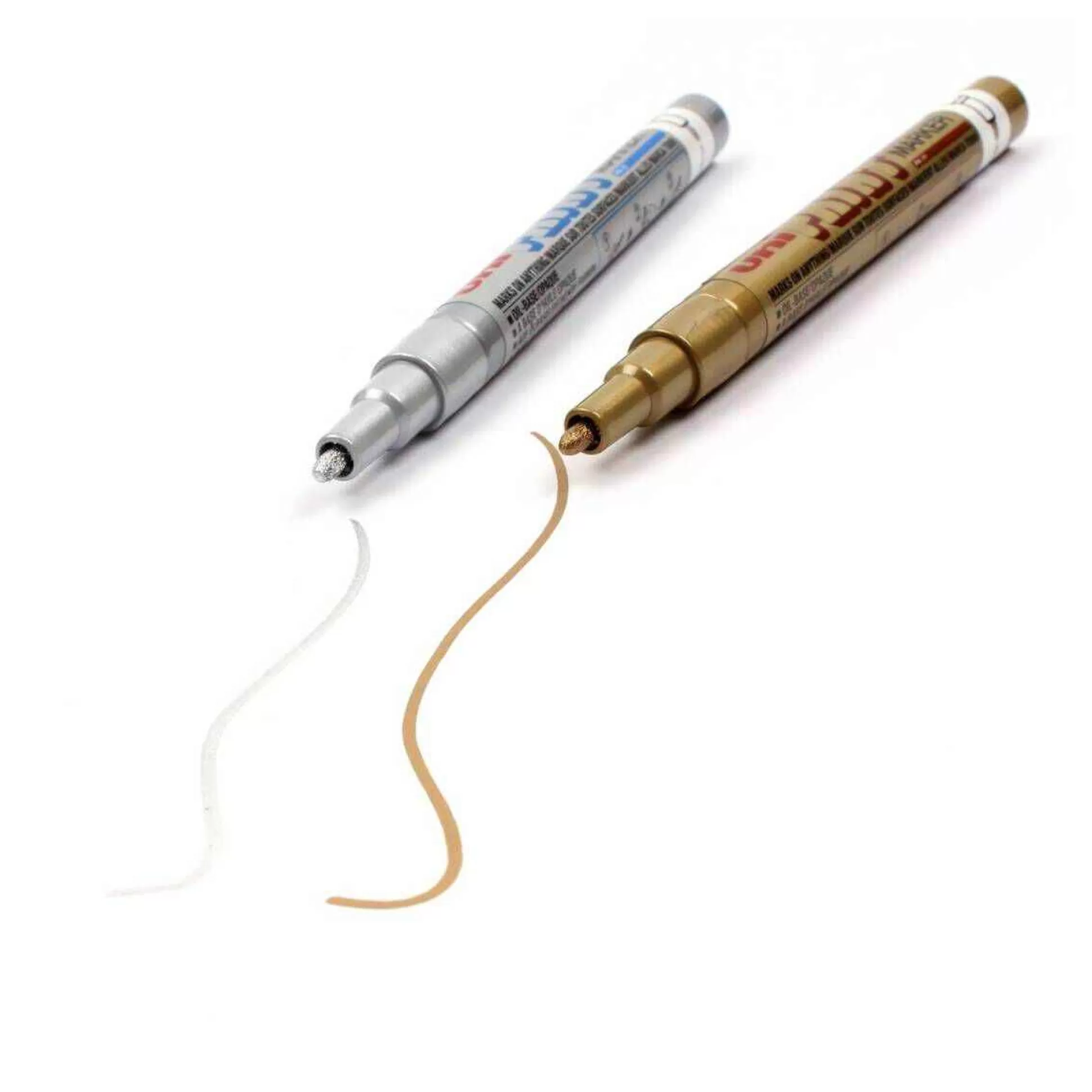 Uni Paint Silver And Gold Bullet Tip Permanent Marker 2 Pack-Hobbycraft Cheap