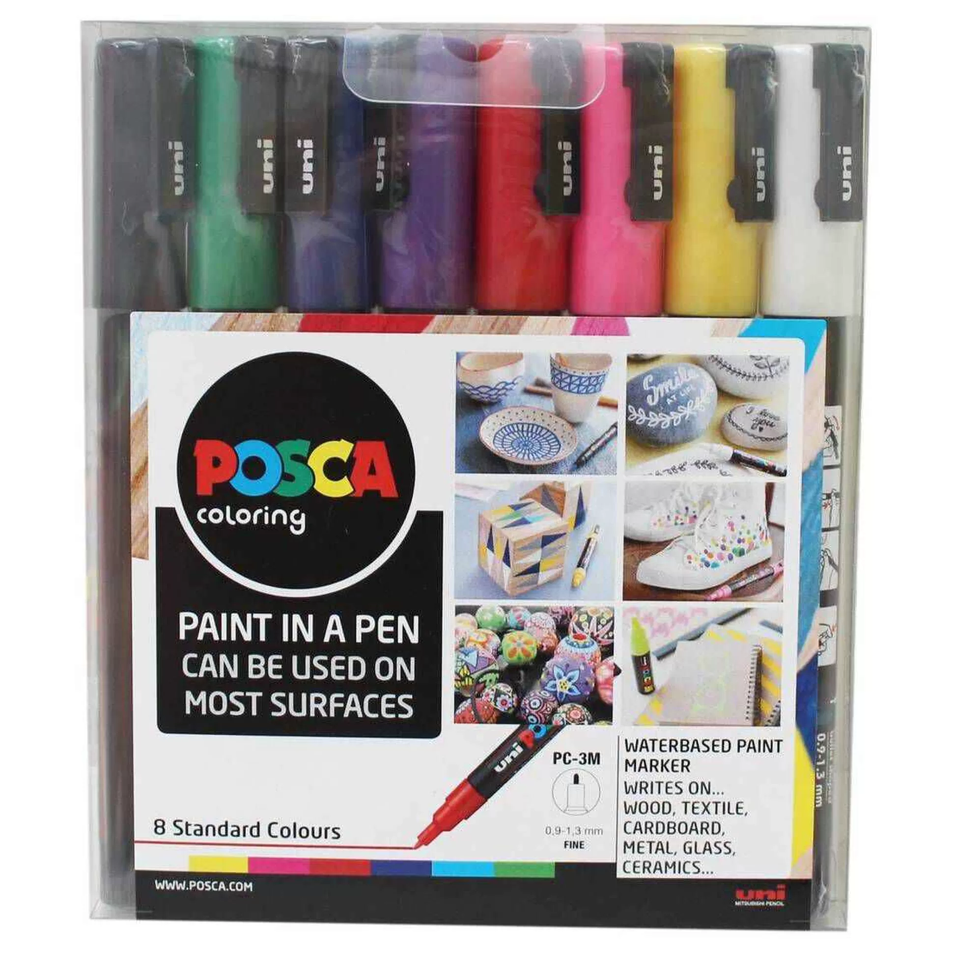 uniball_posca_pc3m_marker_pens_starter_set_8_pack_1.webp Uni-Ball Posca Pc-3M Marker Pens Starter Set 8 Pack-Hobbycraft Flash Sale