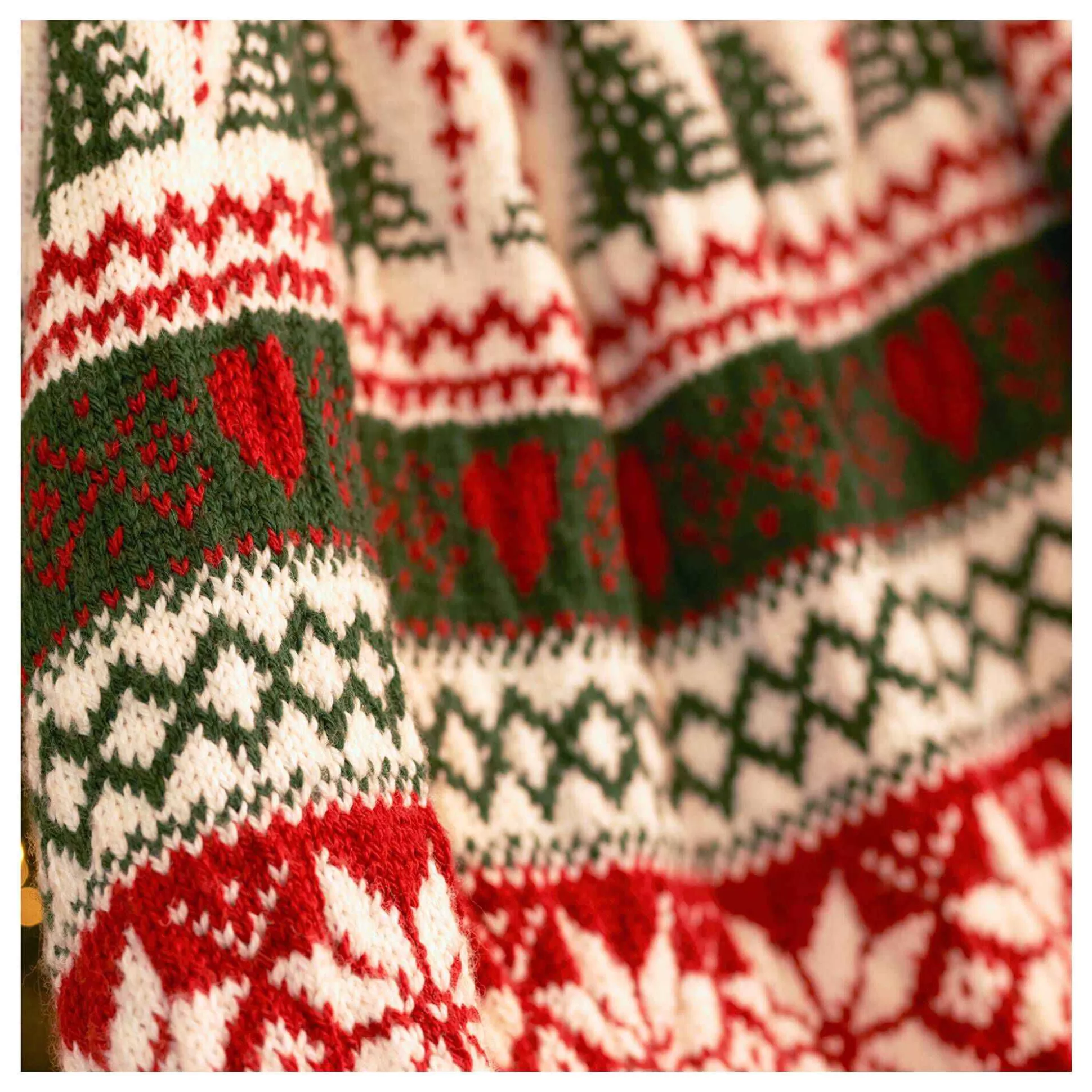 West Yorkshire Spinners Woodside Fair Isle Festive Blanket Kit-Hobbycraft Cheap