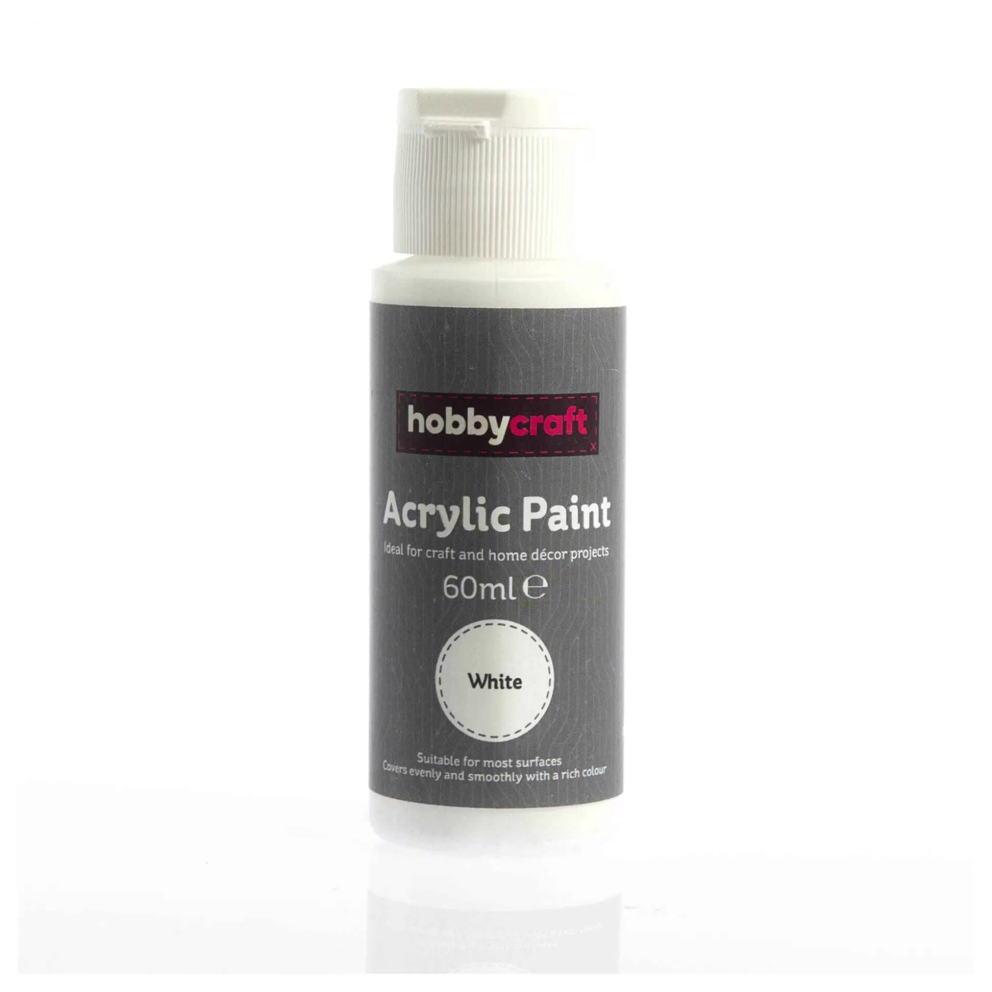 white_acrylic_paint_60ml_1.webp White Acrylic Paint 60Ml-Hobbycraft Best Sale