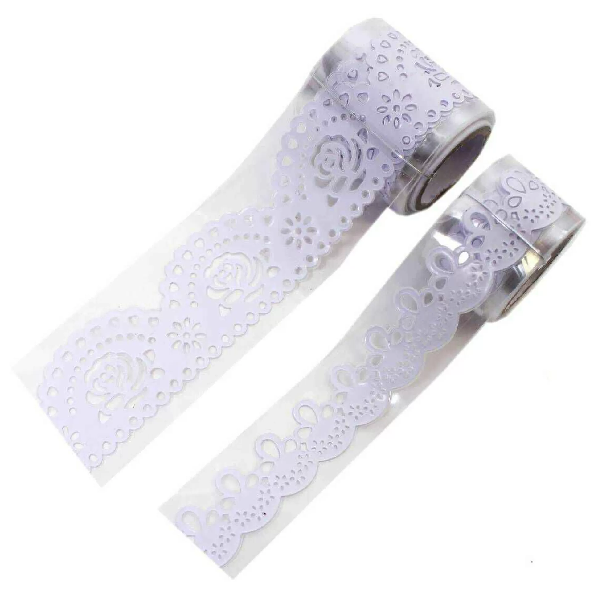 White Adhesive Border Rolls 2 Pack-Hobbycraft Discount