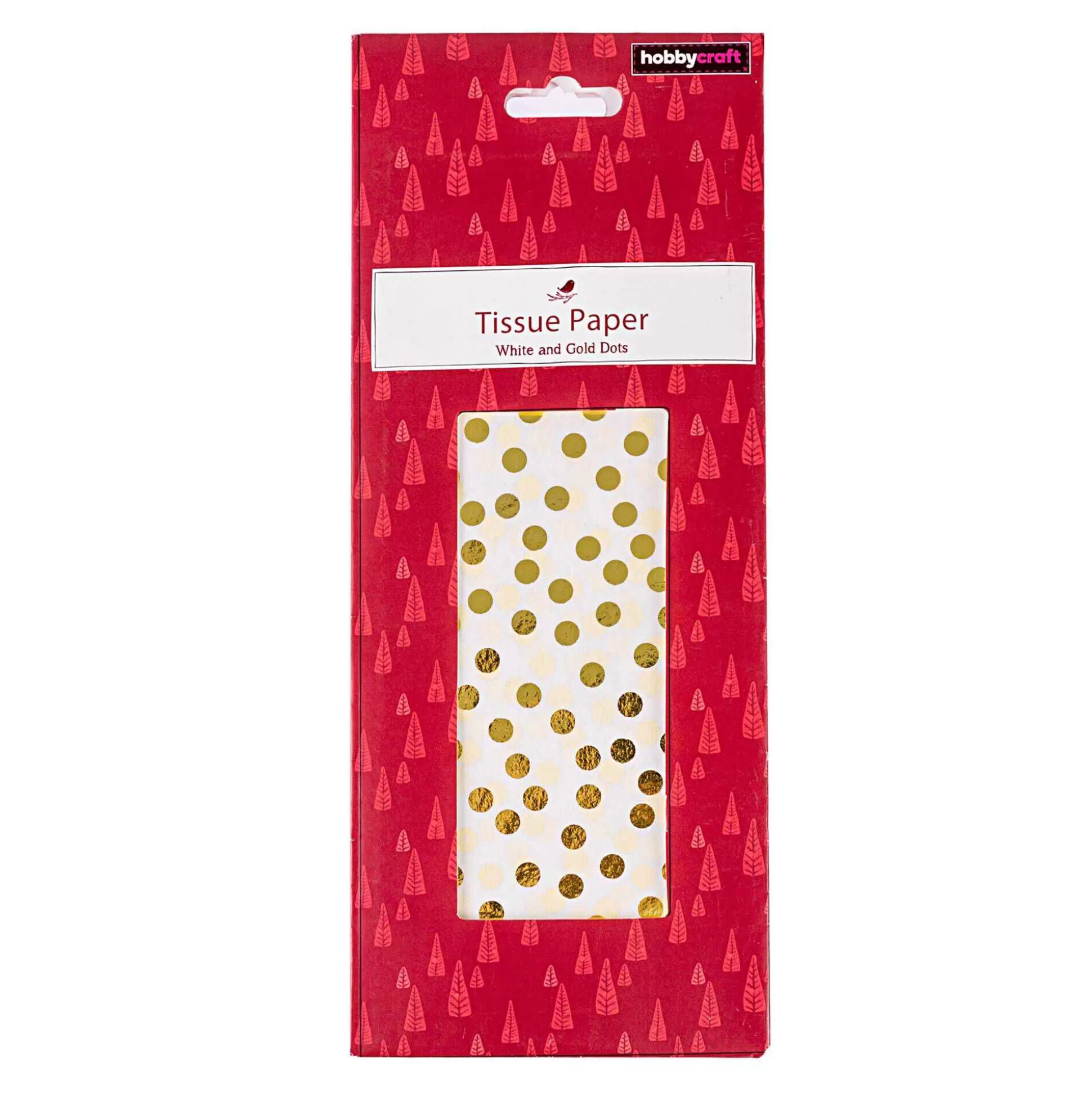 White And Gold Dots Tissue Paper 50Cm X 75Cm 3 Pack-Hobbycraft Best Sale