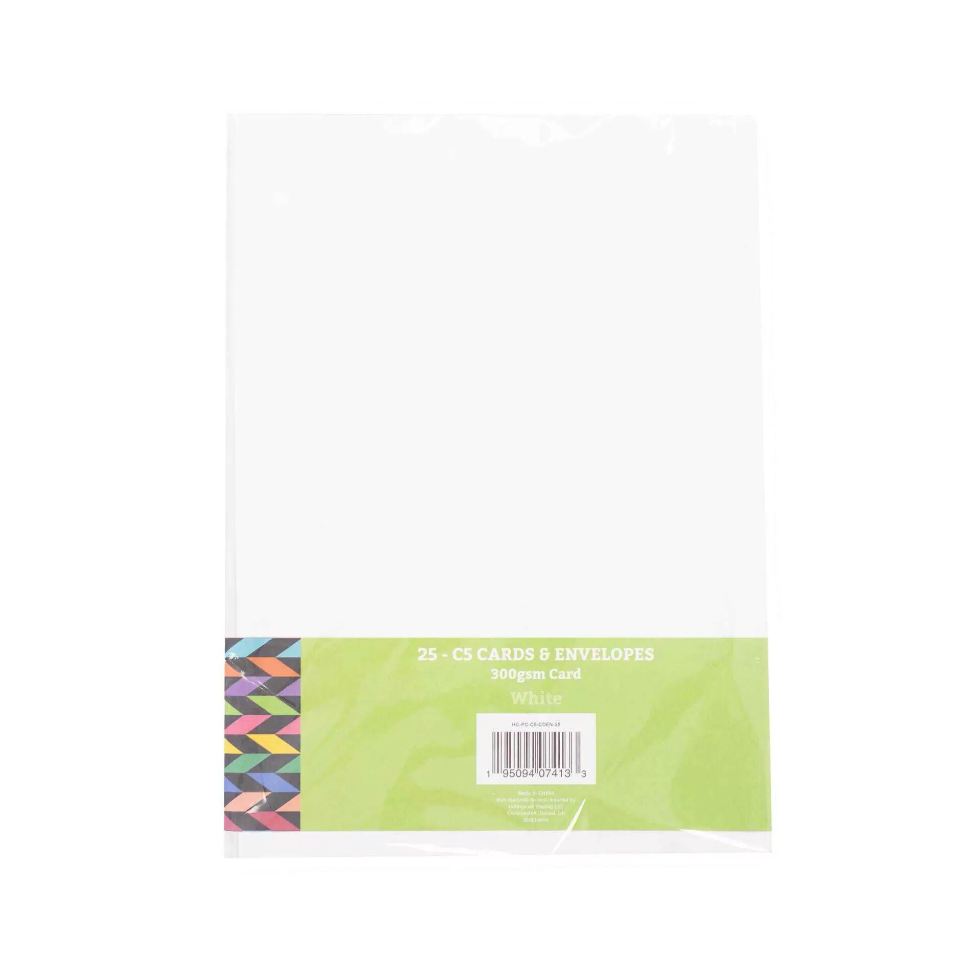 White Cards And Envelopes C5 25 Pack-Hobbycraft Store