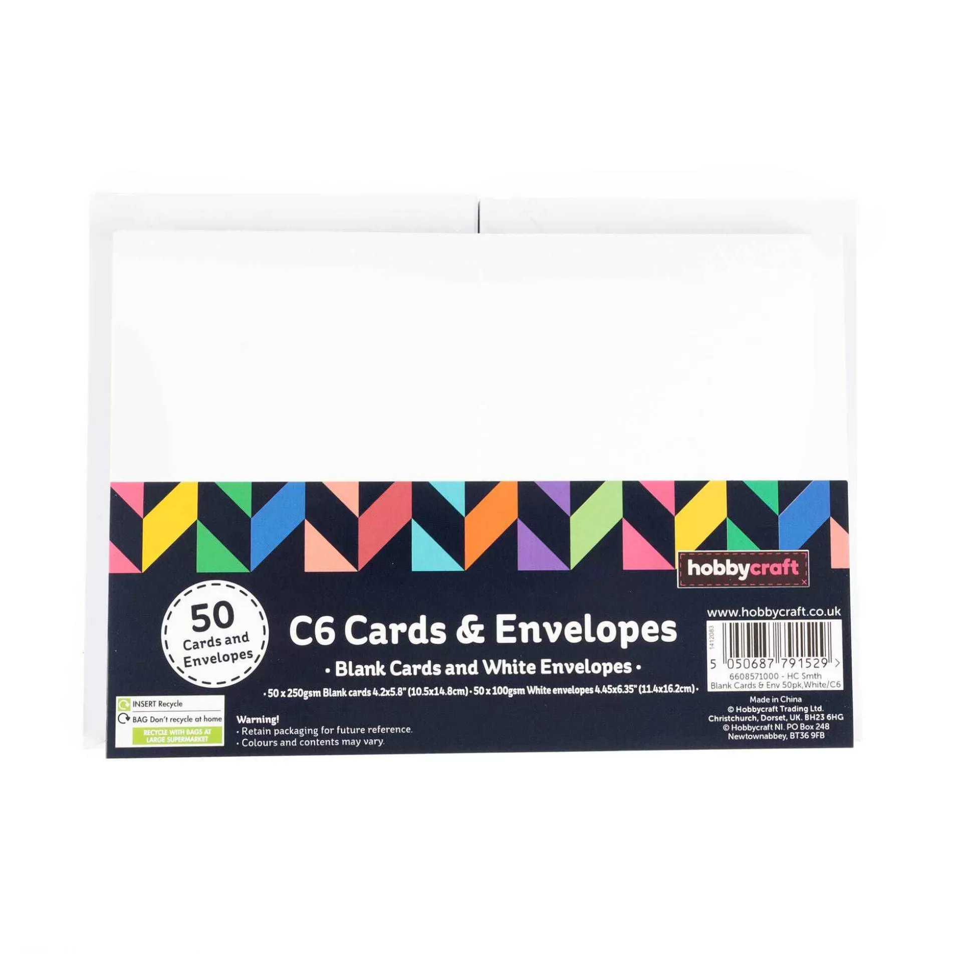 white_cards_and_envelopes_c6_inches_50_pack_4.webp White Cards And Envelopes C6 Inches 50 Pack-Hobbycraft Clearance