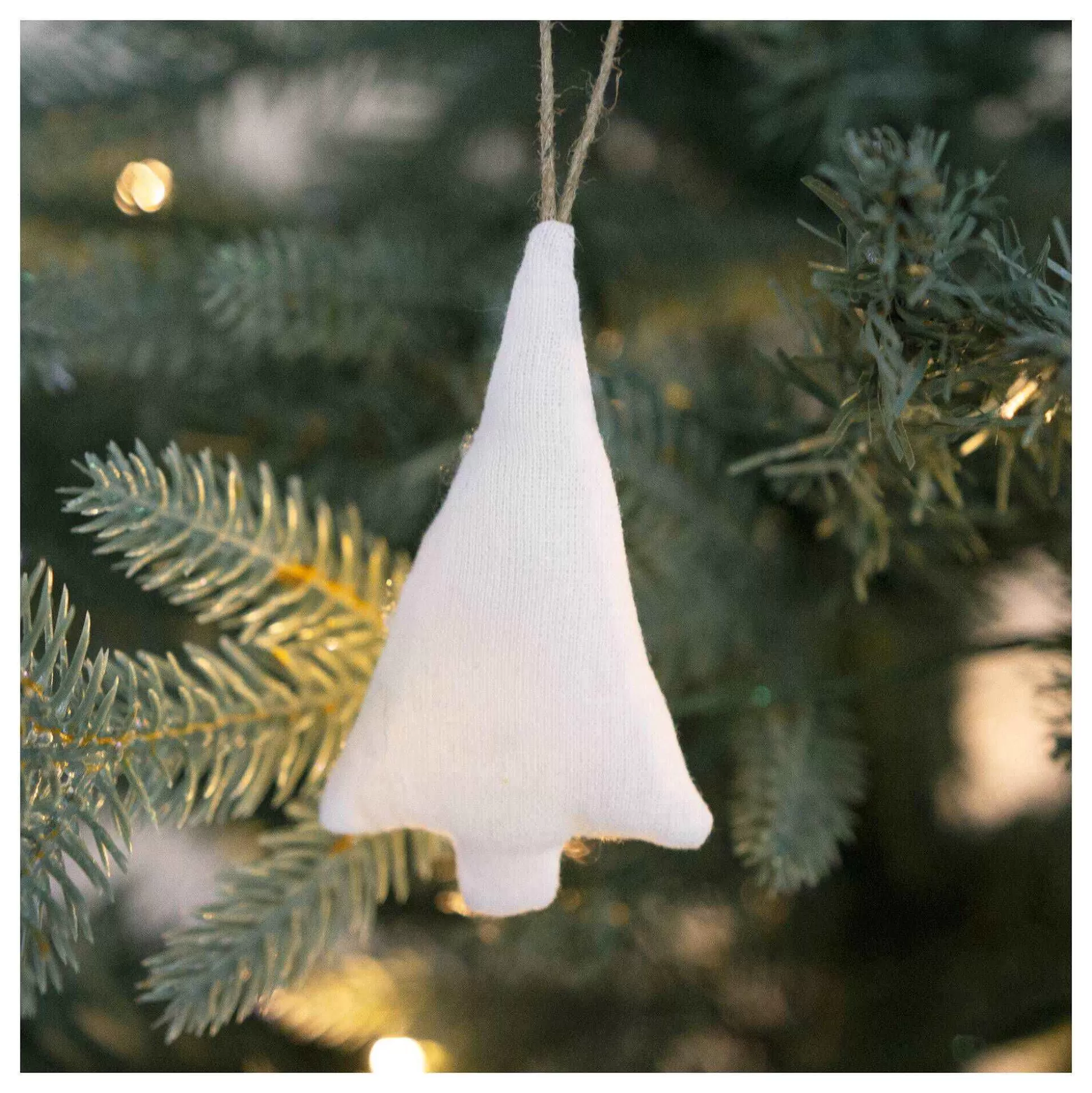 White Cotton Tree Decoration 9Cm-Hobbycraft Online
