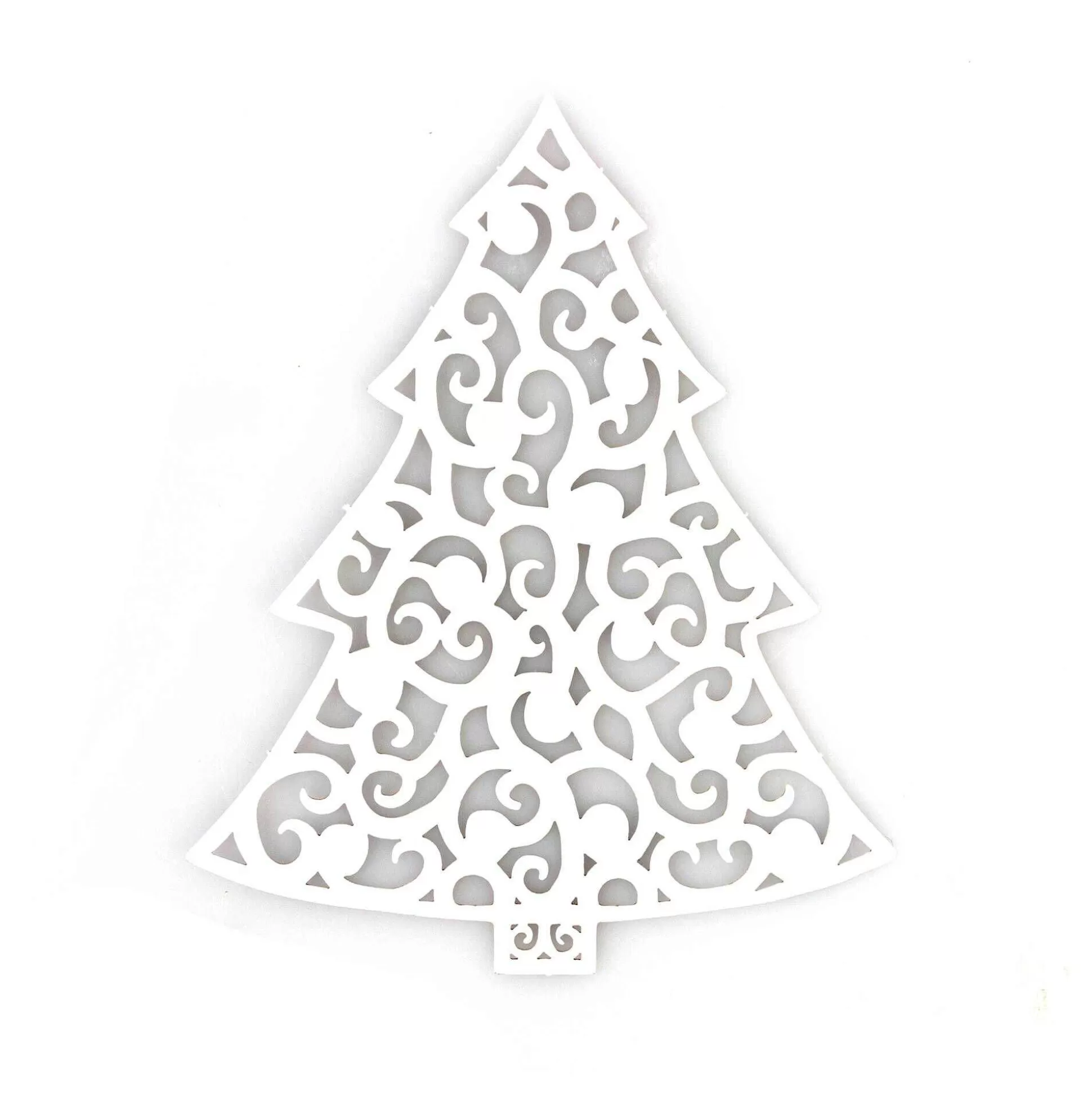 White Laser-Cut Paper Tree Embellishments 5 Pack-Hobbycraft Flash Sale