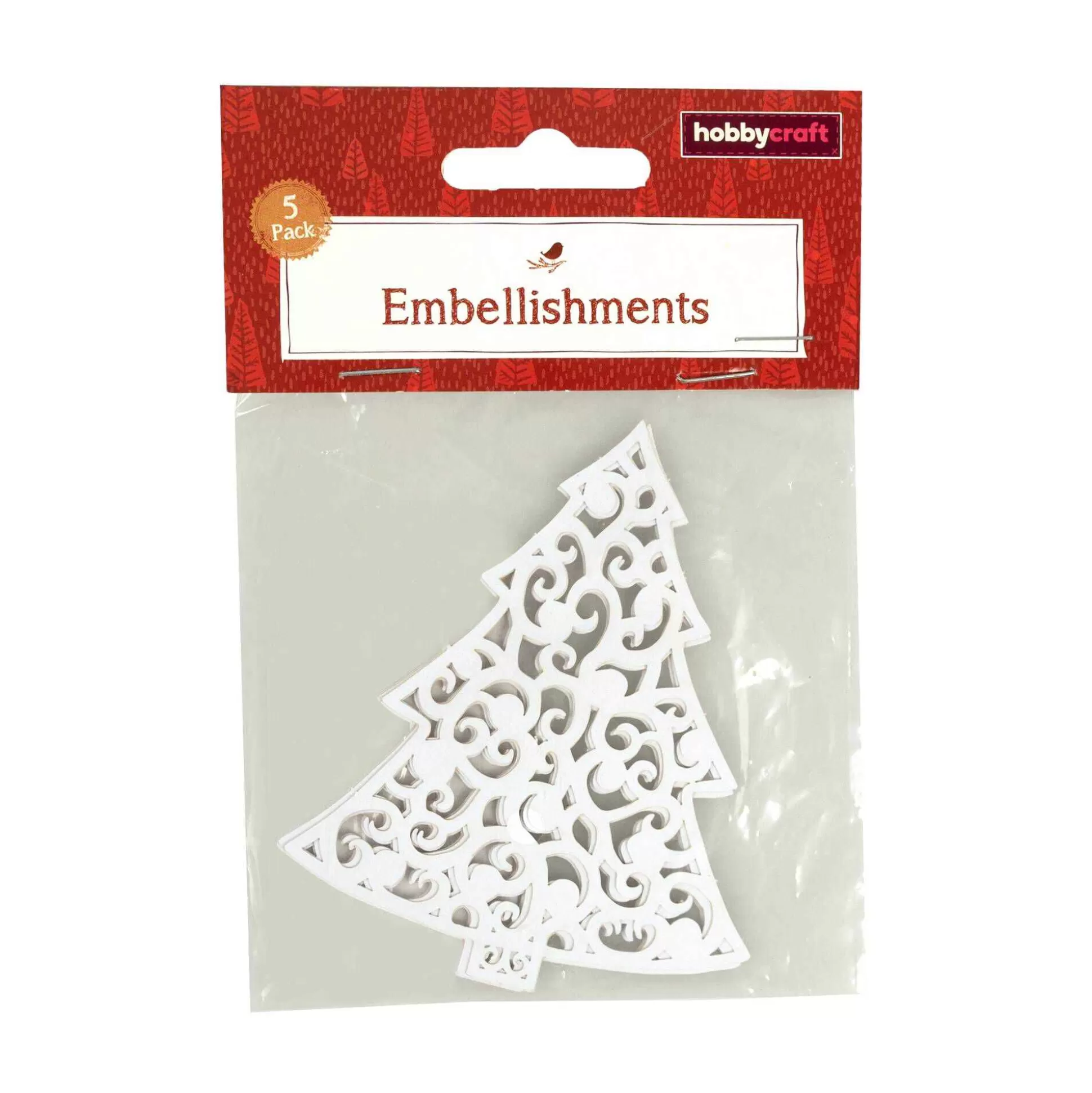 white_lasercut_paper_tree_embellishments_5_pack_4.webp White Laser-Cut Paper Tree Embellishments 5 Pack-Hobbycraft Flash Sale