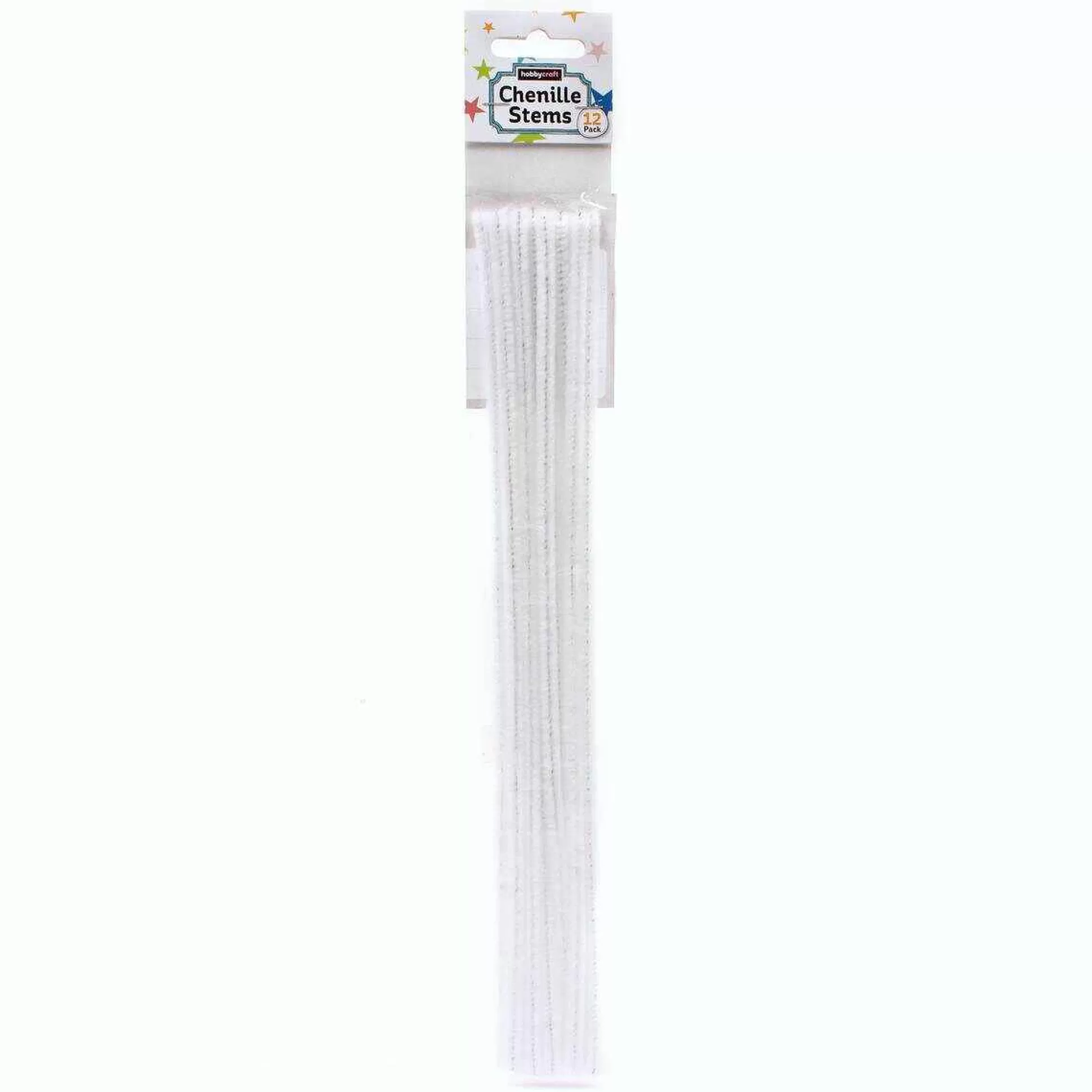 White Pipe Cleaners 12 Pack-Hobbycraft Flash Sale